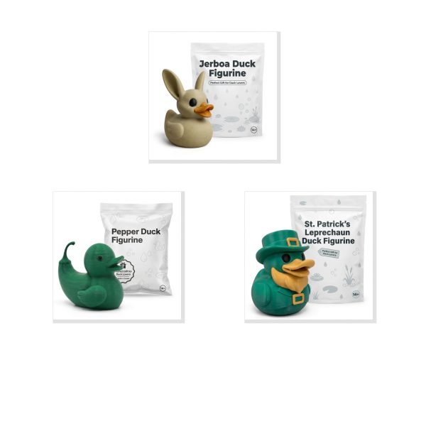 Unique Duck Figurine Set