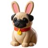 Ensemble de figurines de lapins races de chiens