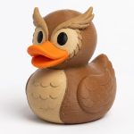 Great Horned Owl Duck Collectible Figurine - Unique Desk Decor for Adults – 3D Printed in Canada