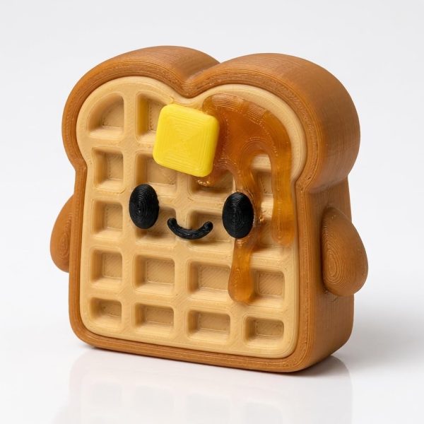Figurine pain grillé gaufre