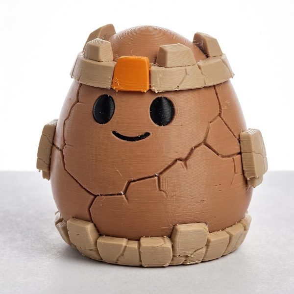Clay Golem Eggling Figurine