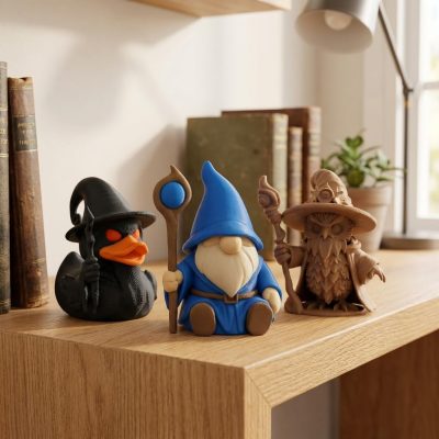 Wizard Collectible Figurine Bundle — 3D Printed Ducks by 3DCentral