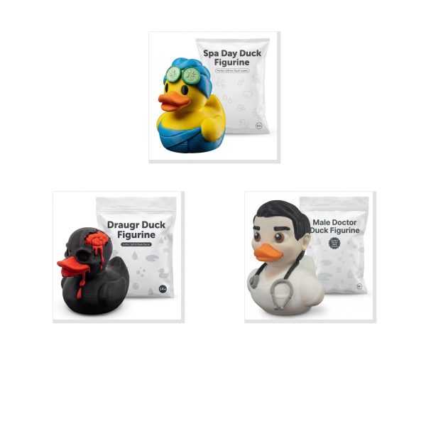 Duck Figurine Bundle Spa Day Draugr Male Doctor