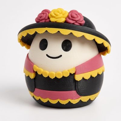 La Catrina Eggling Collectible Figurine - Unique Desk Decor for Adults – 3D Printed in Canada