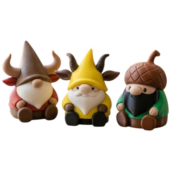 Ensemble de figurines de gnomes vikings nordiques