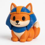 Pharaoh Fox Collectible Figurine - Unique Desk Decor for Adults – 3D Printed in Canada