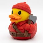 Lumberjack Duck Collectible Figurine - Unique Desk Decor for Adults – 3D Printed in Canada
