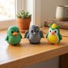 Ensemble loufoque de figurines de pingouins