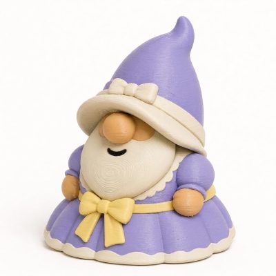 Southern Belle Gnome Buddy Collectible Figurine - Charming Desk Decor for Adults – 3D Printed in Canada