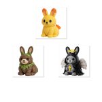 Bunny Variety Collectible Figurine Bundle of 3 - Tempura Bunny, Stone Angel - Whimsical & Unique Adult Desk Decor - 3D Printed in Canada