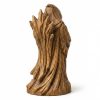 Figurine forme bois flotté sculptée façon bois