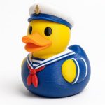 Mariner Duck Collectible Figurine - Unique Desk Decor for Adults – 3D Printed in Canada