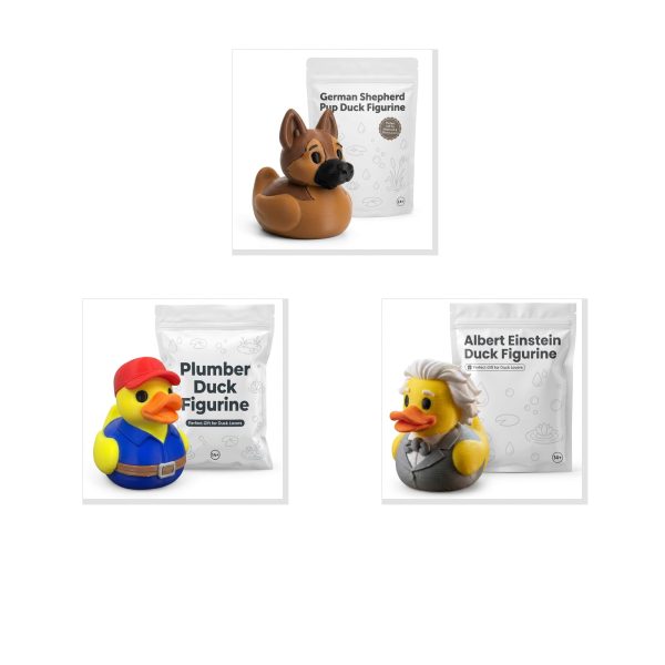 Funny Duck Figurine Trio