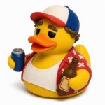 Party Guest Duck Collectible Figurine - Lively Shelf Decor for Adults – 3D Printed in Canada