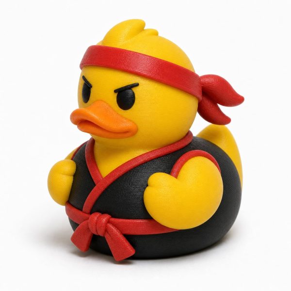 Determined Duck Figurine