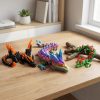 Ensemble de figurines de dragons de cristal