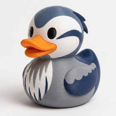Great Blue Heron Duck Collectible Figurine - Unique Desk Decor for Adults – 3D Printed in Canada
