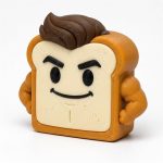 Chad Toast Collectible Figurine - Unique Desk Decor for Adults – 3D Printed in Canada