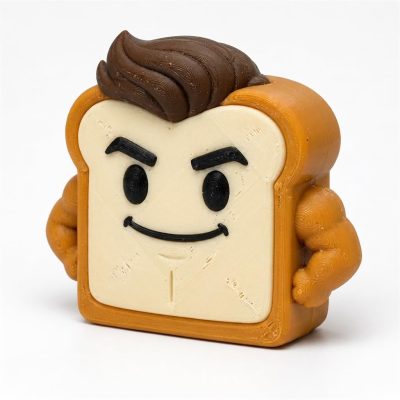 Chad Toast Collectible Figurine - Unique Desk Decor for Adults – 3D Printed in Canada