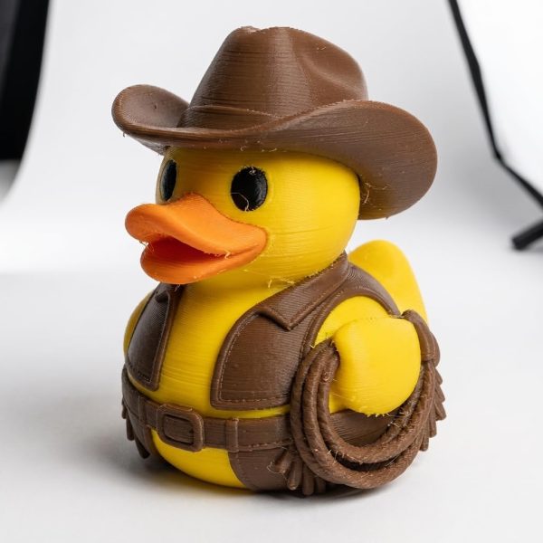 Bull Rider Duck Figurine