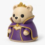 Duchess Teddy Bear Cub Collectible Figurine - Unique Desk Decor for Adults – 3D Printed in Canada