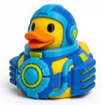 Fusion Reactor Duck Collectible Figurine - Unique Desk Decor for Adults – 3D Printed in Canada