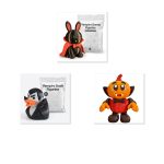Vampire Collection Collectible Figurine Bundle of 3 - Bunny, Duck, Pumpkin - Gothic & Spooky Adult Desk Decor - 3D Printed in Canada