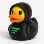 Hackerman Duck Collectible Figurine - Unique Desk Decor for Adults – 3D Printed in Canada