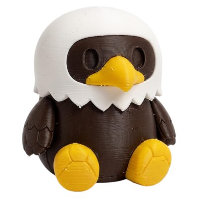Bald Eagle Robot Collectible Figurine - Unique Desk Decor for Collectors – 3D Printed in Canada