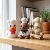 Ensemble figurine chef cuisinier