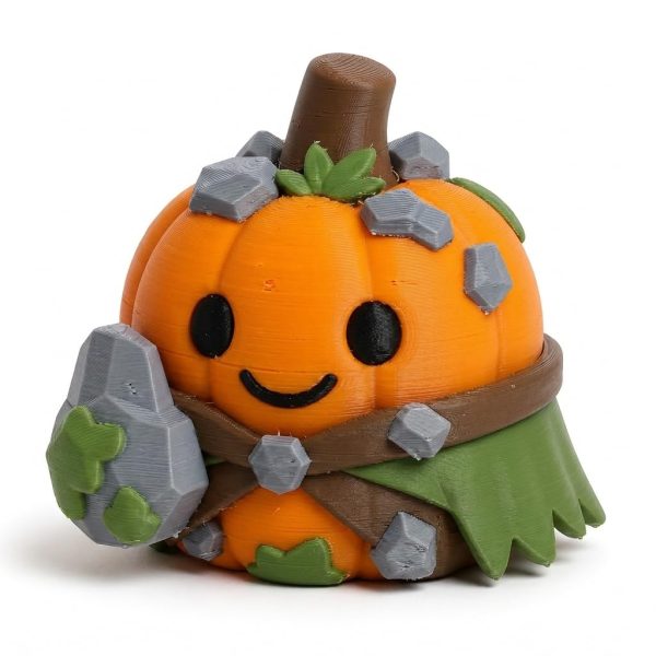 Earth Elemental Pumpkin Figurine