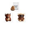 Ensemble de figurines de collection canard bison