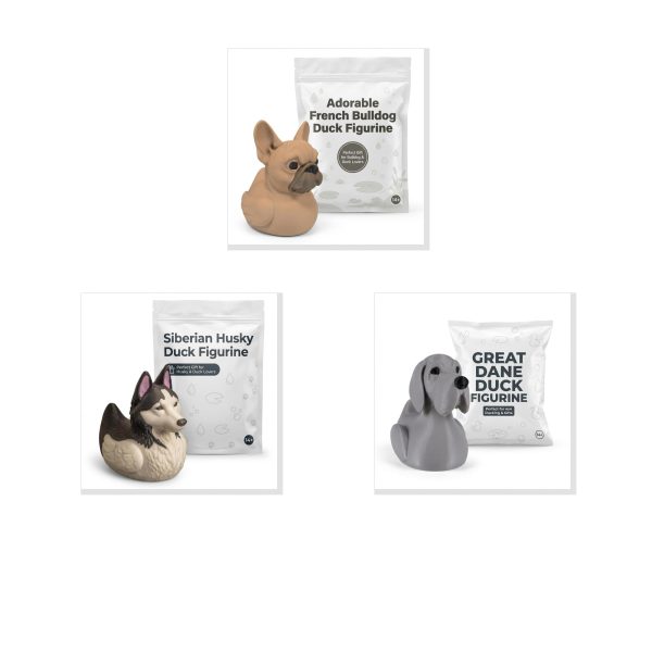 Dog Breed Duck Figurine Bundle