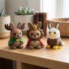 Ensemble de figurines de lapins animaux