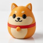 Shiba Inu Eggling Collectible Figurine - Unique Desk Decor for Adults – 3D Printed in Canada