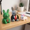 Ensemble figurines articulées Lapin d'affaires Avocat