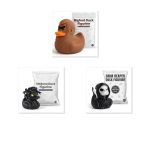 Mythological Duck Collectible Figurine Bundle of 3 - Bigfoot, Medusa, Grim Reaper - Spooky & Fun Adult Desk Decor - 3D Printed in Canada