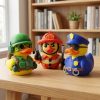 Ensemble de figurines de canards militaires