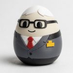 School Principal Eggling Collectible Figurine - Unique Desk Decor for Adults – 3D Printed in Canada