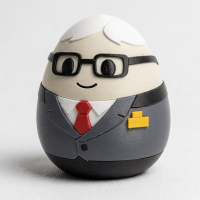 School Principal Eggling Collectible Figurine - Unique Desk Decor for Adults – 3D Printed in Canada