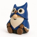 Night Owl Gnome Buddy Collectible Figurine - Unique Desk Decor for Adults – 3D Printed in Canada