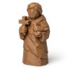 Figurine croix et colombe sculptée façon bois