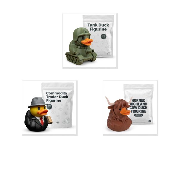 Lot de figurines de canards originaux