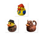 Duck Variety Collectible Figurine Bundle of 3 - Sagittarius Duck, Broke Manticore - Quirky & Unique Adult Desk Decor - 3D Printed in Canada
