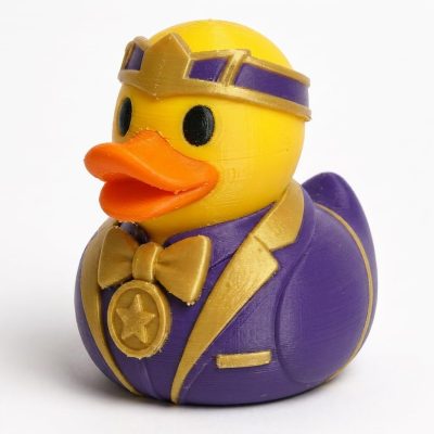 Overconfident Duck Collectible Figurine - Unique Desk Decor for Adults – 3D Printed in Canada