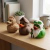 Lot de figurines de canards gaufre