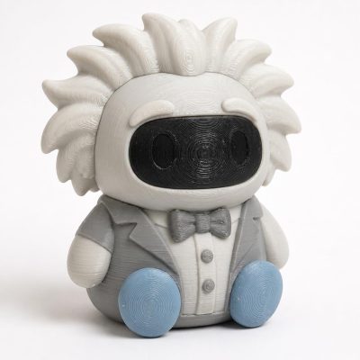 Albert Einstein Robot Collectible Figurine - Unique Desk Decor for Adults – 3D Printed in Canada