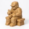 Banc au travail sculpté façon bois