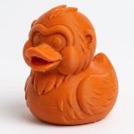 Orangutan Duck Collectible Figurine - Unique Desk Decor for Adults – 3D Printed in Canada