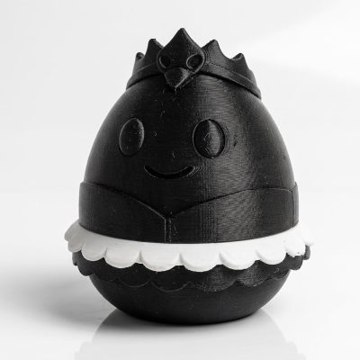 Black Swan Eggling Collectible Figurine - Unique Desk Decor for Adults – 3D Printed in Canada